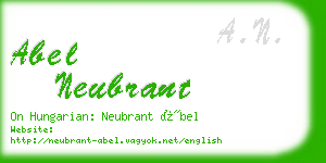 abel neubrant business card